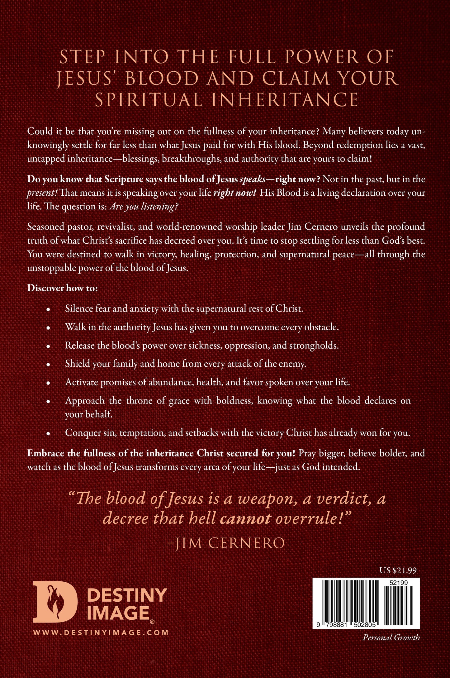 The Blood's Decree: Receive the Divine Healing, Protection, and Blessing That Jesus' Blood Speaks Over You Paperback – October 7, 2025
